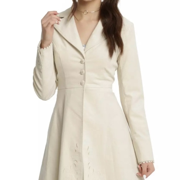 Hot Topic Jackets & Blazers - NWT Hot Topic Beauty and the Beast Button-Up Cream Dress